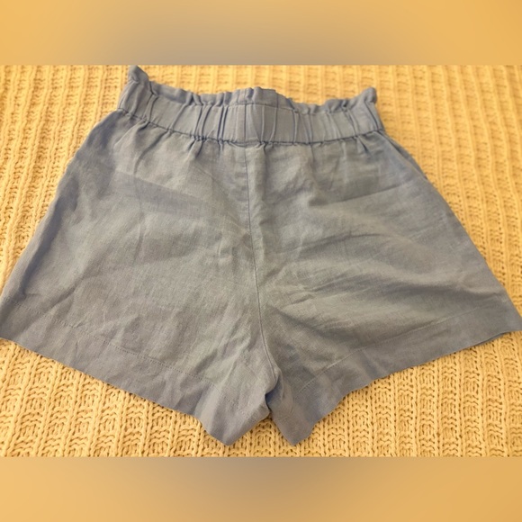 NWOT • A New Day • Women’s High-Rise Linen Pull-on Shorts • Light Blue, Small - Picture 6 of 16